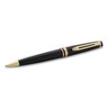 Waterman Expert Ballpoint Pen, Retractable, Medium 1 mm, Blue Ink, Black/Gold Barrel S0951700
